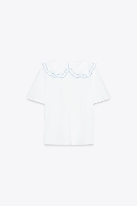 PETER PAN COLLAR T-SHIRT