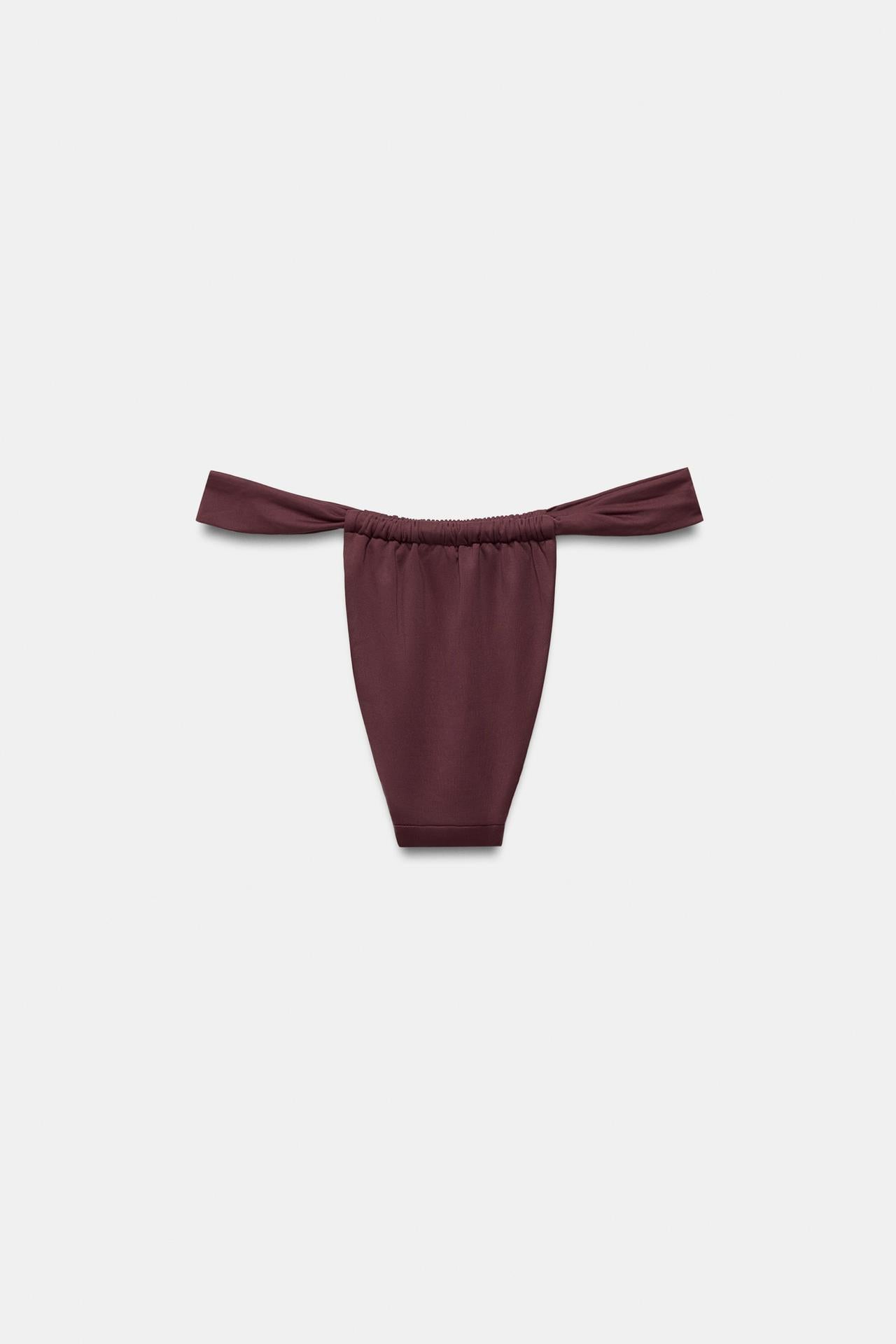 PLEATED HALTER BIKINI SET