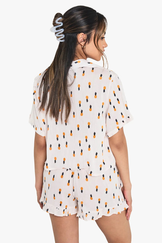 pineapple print set
