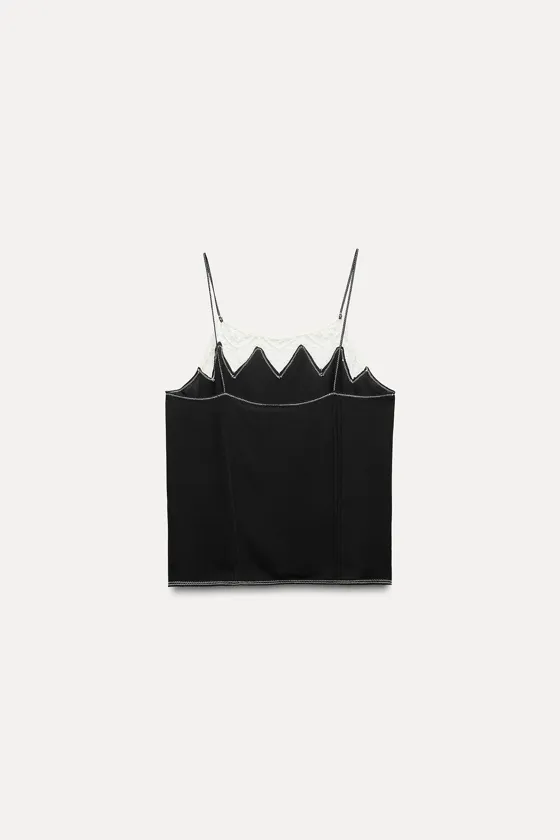 Top style lingerie avec dentelle — ZW COLLECTION