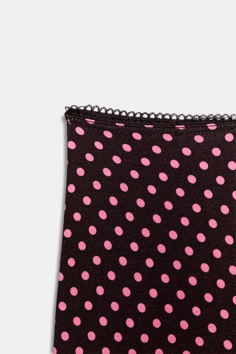 Polka dot midi skirt