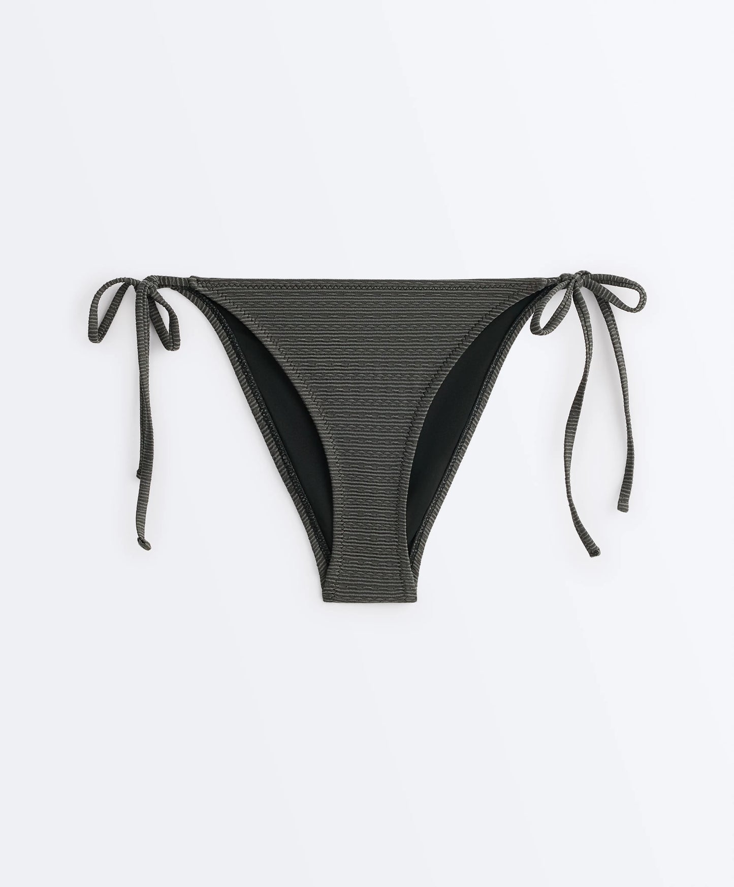 TEXTURED STRIPE TRIANGLE BIKINI