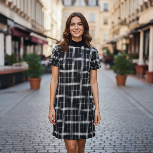 ROBE PULL CARREAUX