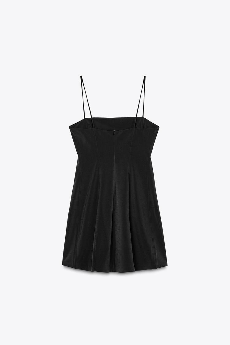Black strappy mini dress