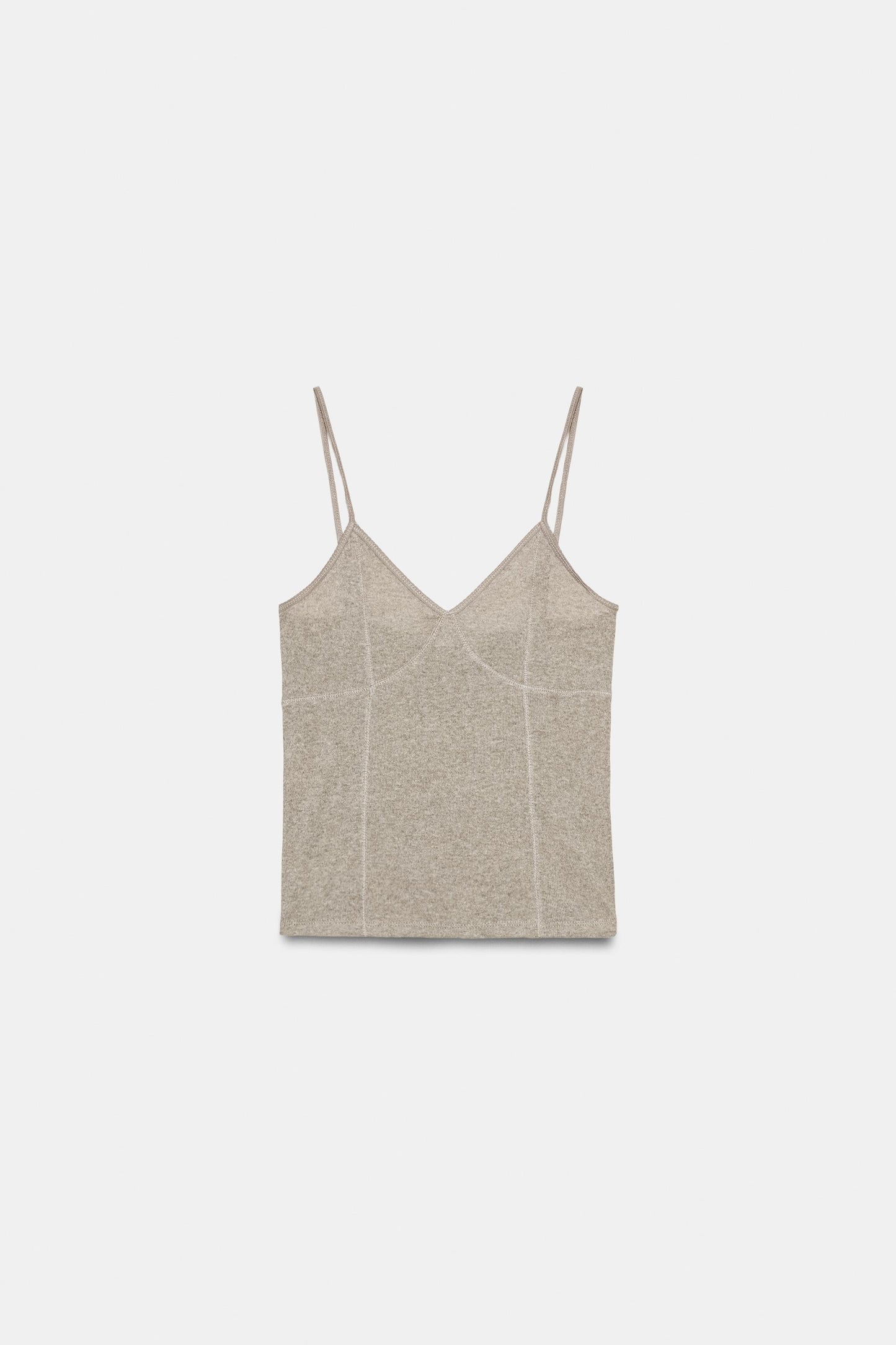 Cotton blend strappy top