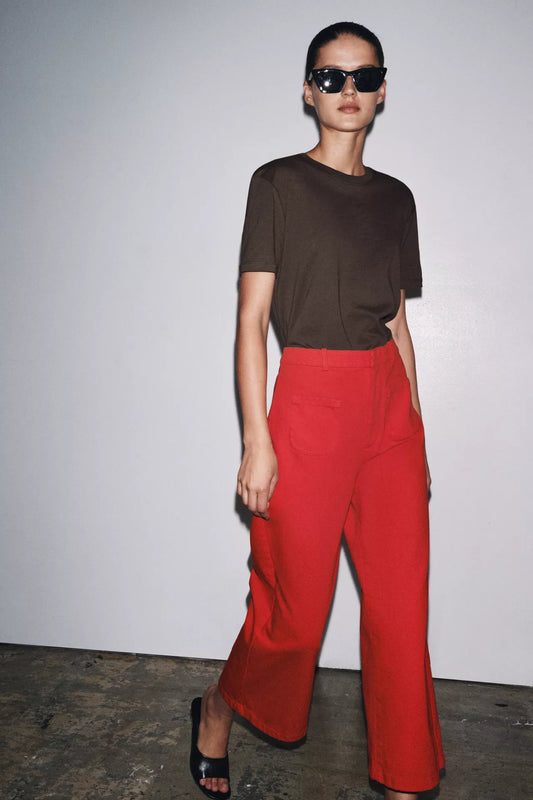 Limited edition high-waist trousers