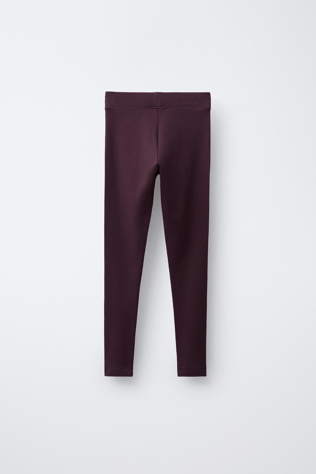 PLAIN LEGGINGS BURGUNDY