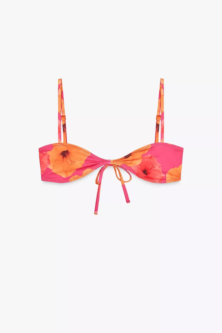 Printed bikini set