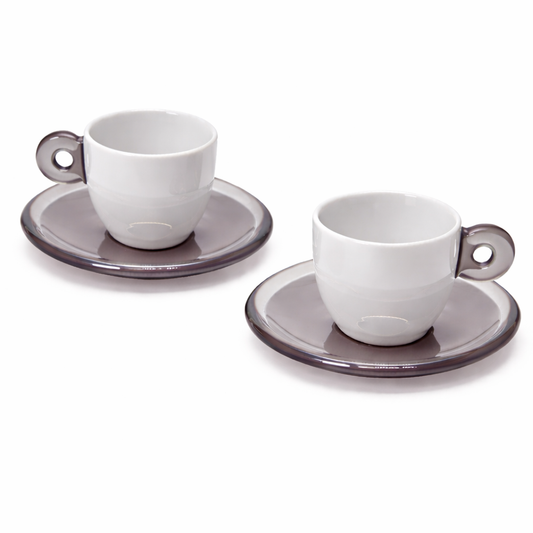 2/6 TASSES À CAFÉ AVEC SOUCOUPE EVERYDAY | GUZZINI