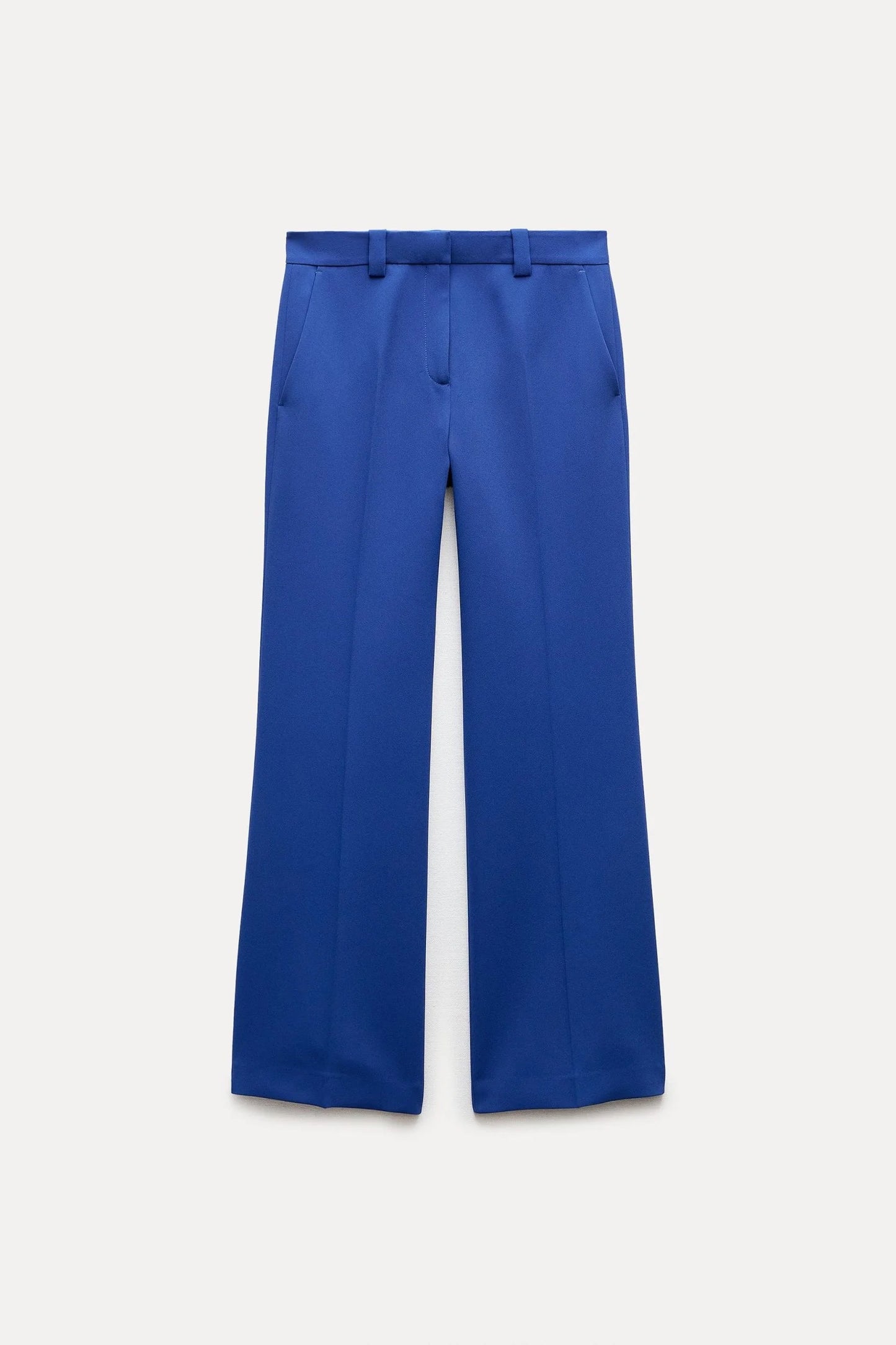 Zara ZW Collection Flared Trousers in Blue