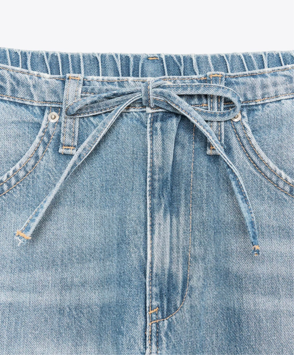 PANTALON FLUIDE DENIM TRF CORDON