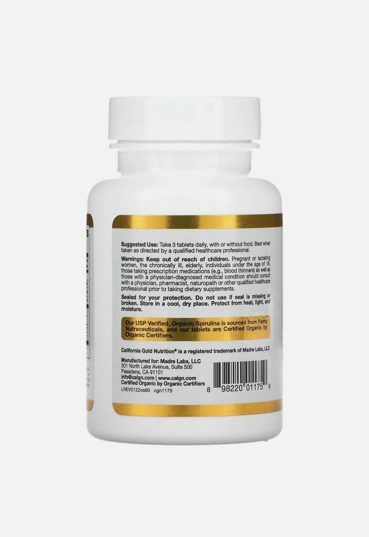 CALIFORNIA GOLD Organic Spirulina