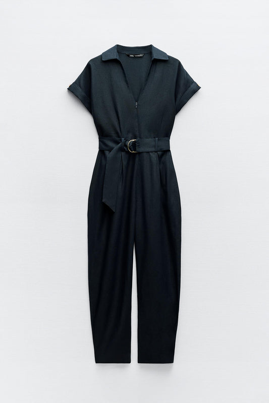 LINEN JUMPSUIT – ELEGANT MINIMAL STYLE
