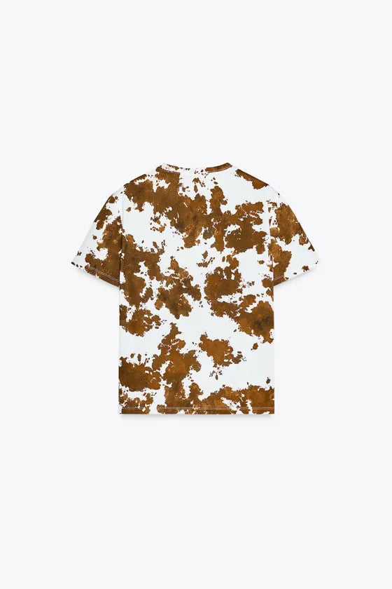 Zara Printed Cotton T-Shirt