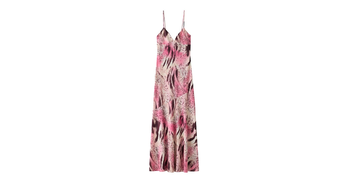 Midi Dress in Pitaya featuring