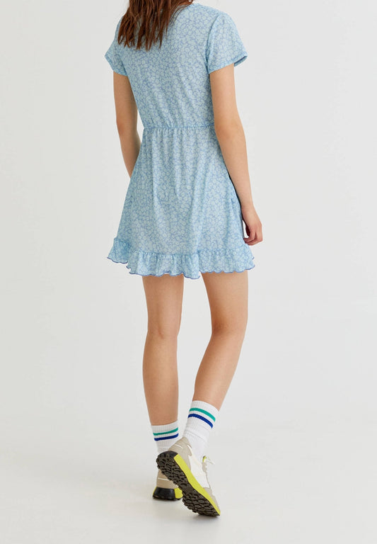 PULL&BEAR Dress - light blue
