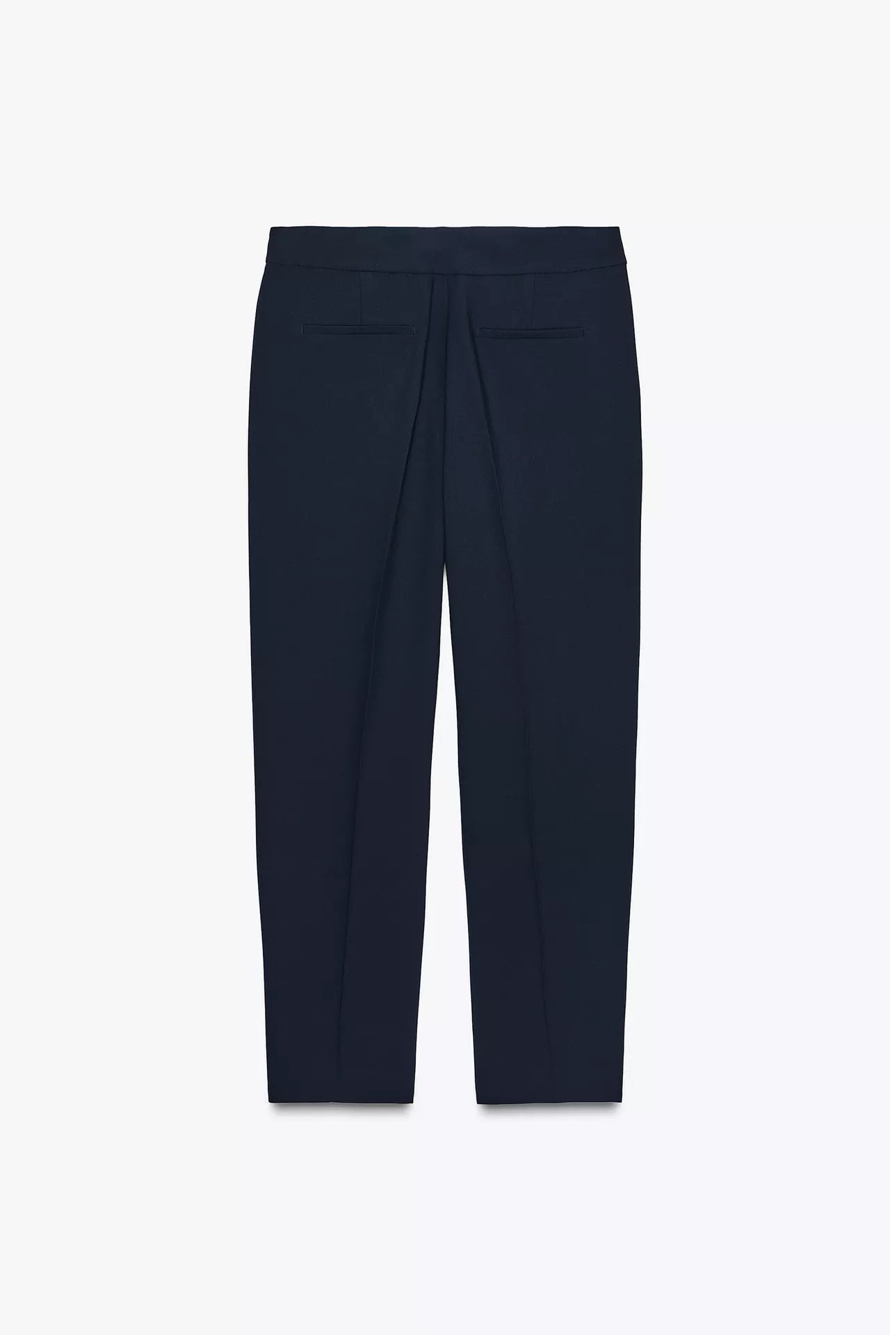 HIGH-WAIST SLIM TROUSERS