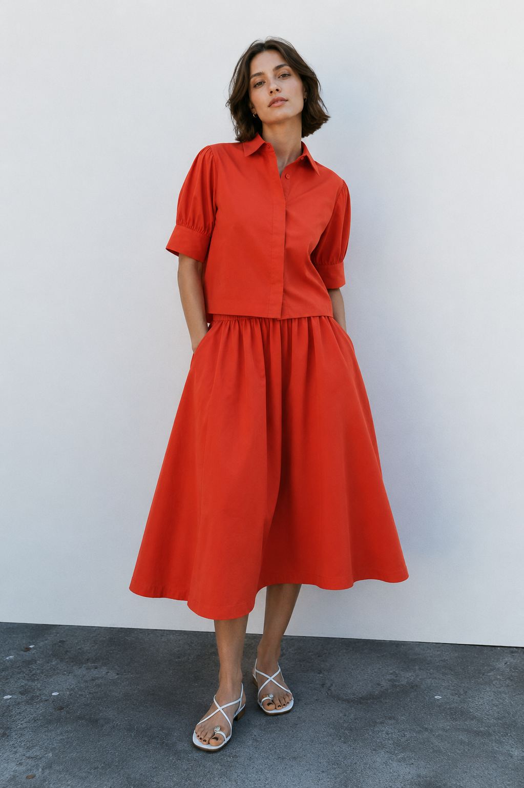 Chic Puff Sleeve Co-Ord Set