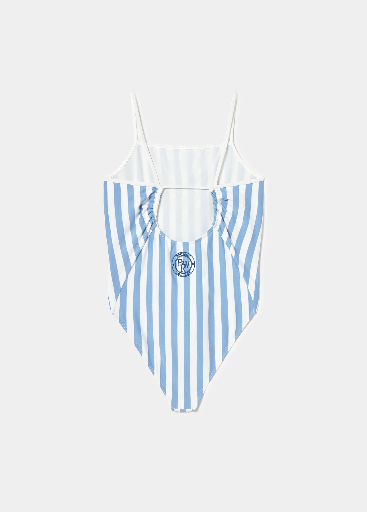 STRIPED SWIMSUIT EMBROIDED BROWNIE