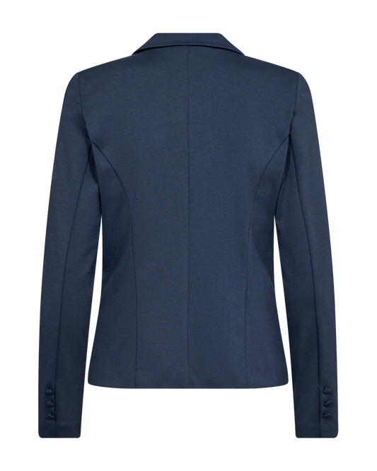FORM-FITTING BLAZER - INDIGO