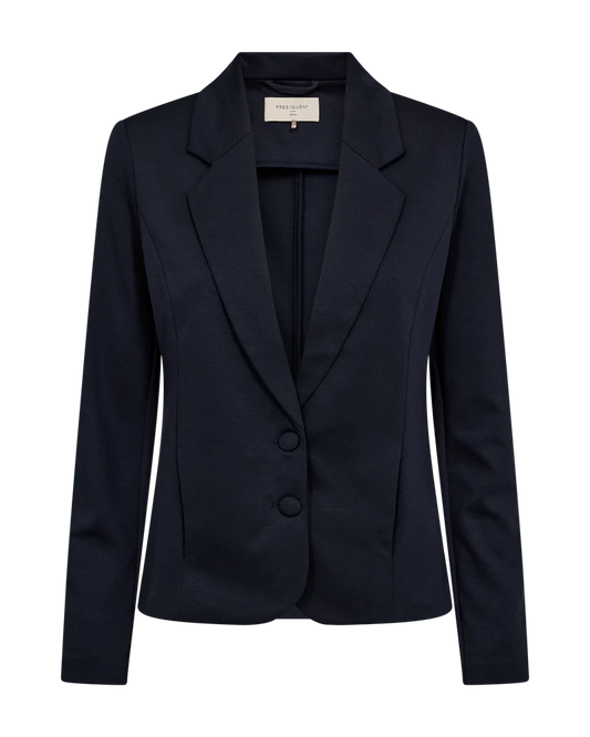 FORM-FITTING BLAZER - BLUE