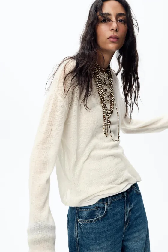 rustic-style sweater