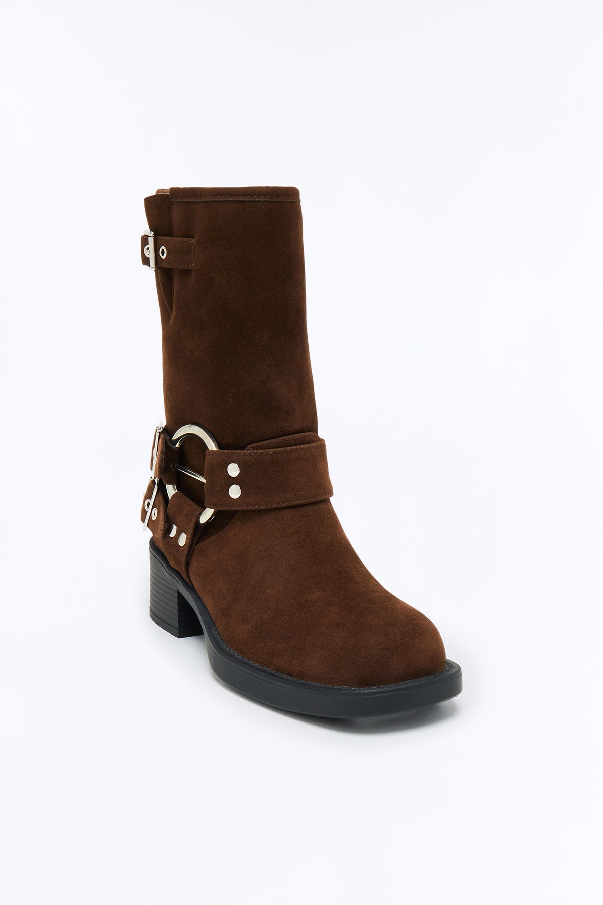 Tough Love Buckle Booties - Chocolate - vue 2