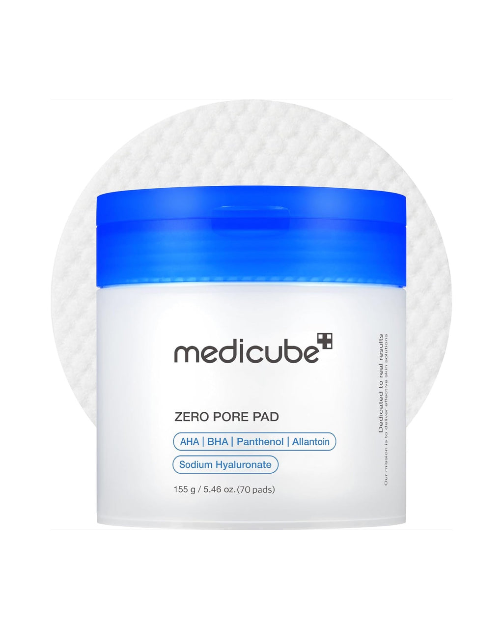 Medicube Zero Pore Pad 2.0 – pot de 70 disques exfoliants AHA et BHA