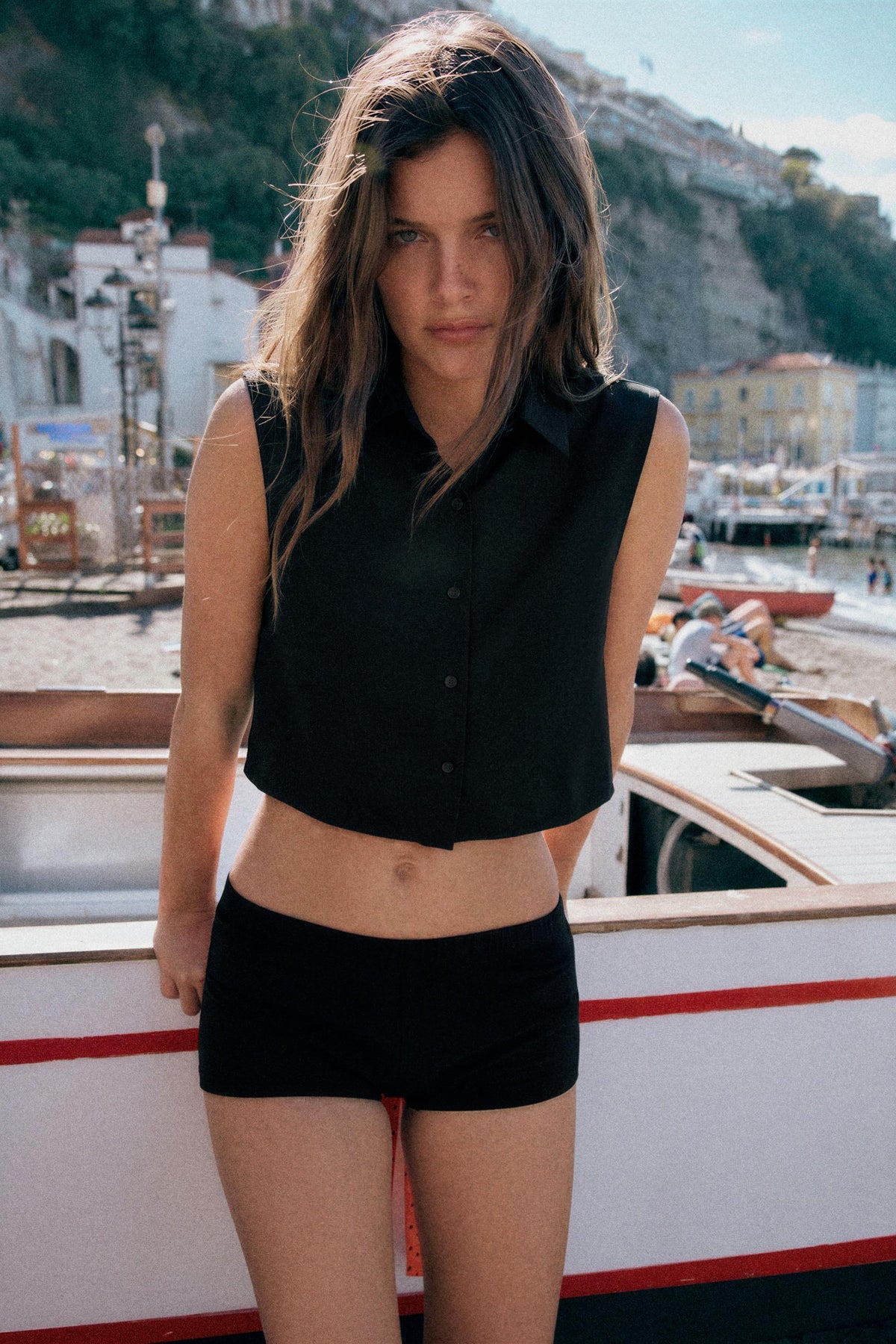 POPLIN TOP WITH VOLUMINOUS BACK