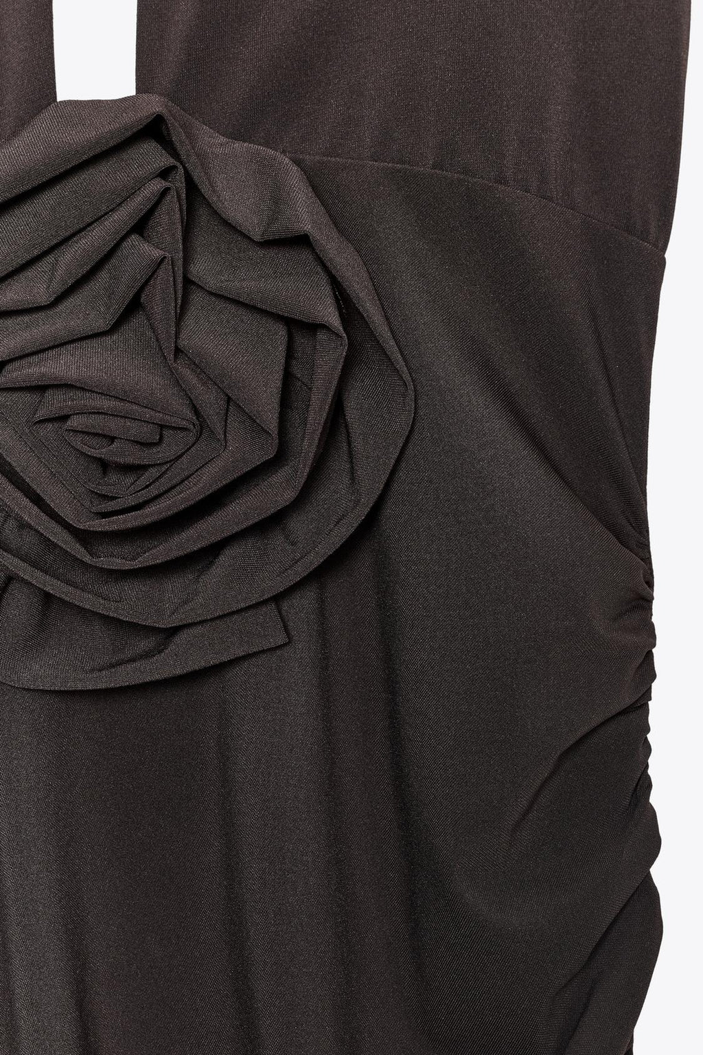 HALTERNECK DRESS WITH FLOWER