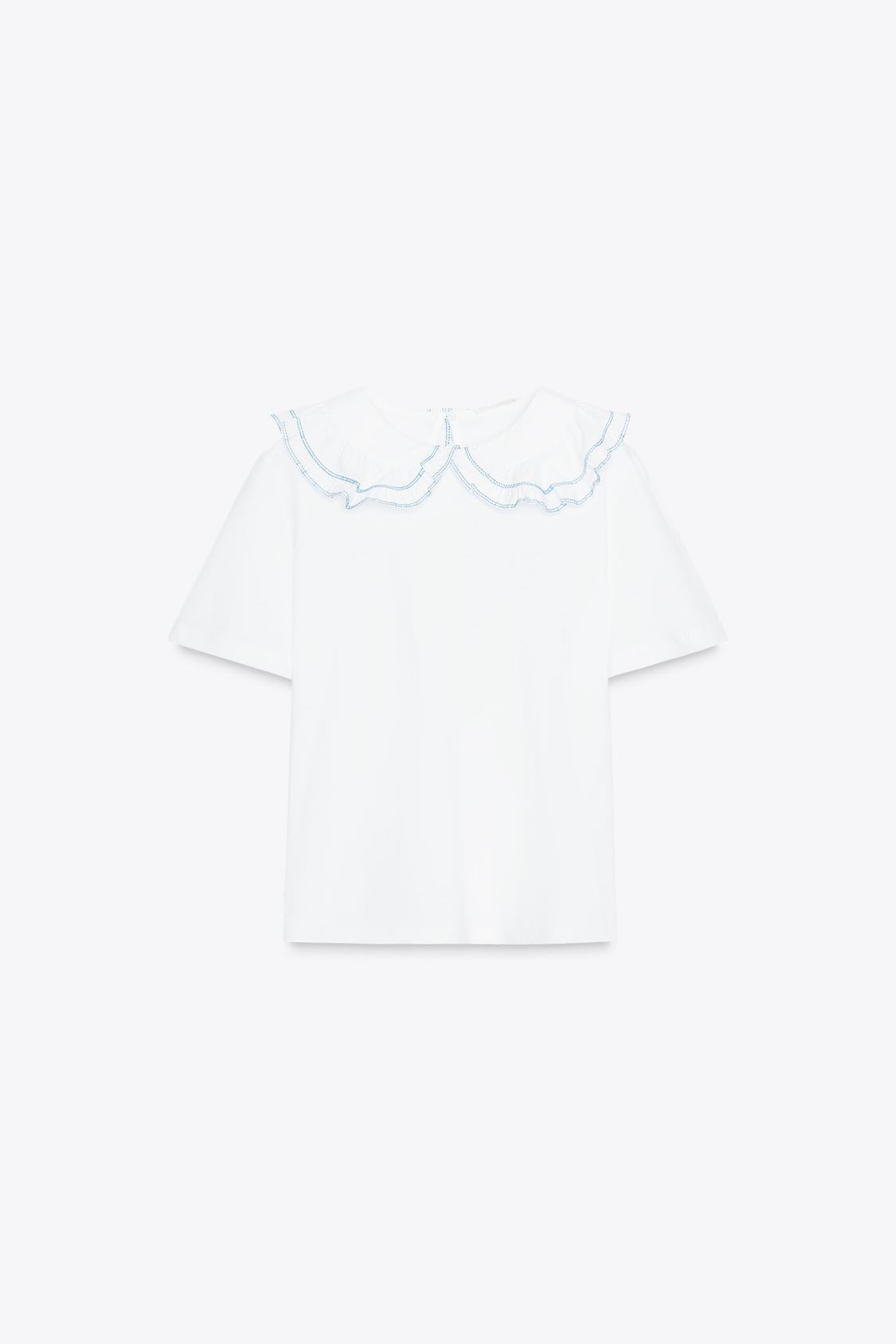 PETER PAN COLLAR T-SHIRT