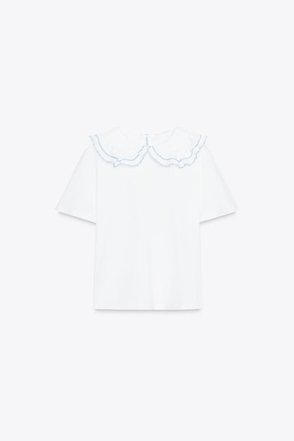 PETER PAN COLLAR T-SHIRT