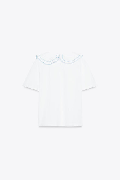 PETER PAN COLLAR T-SHIRT