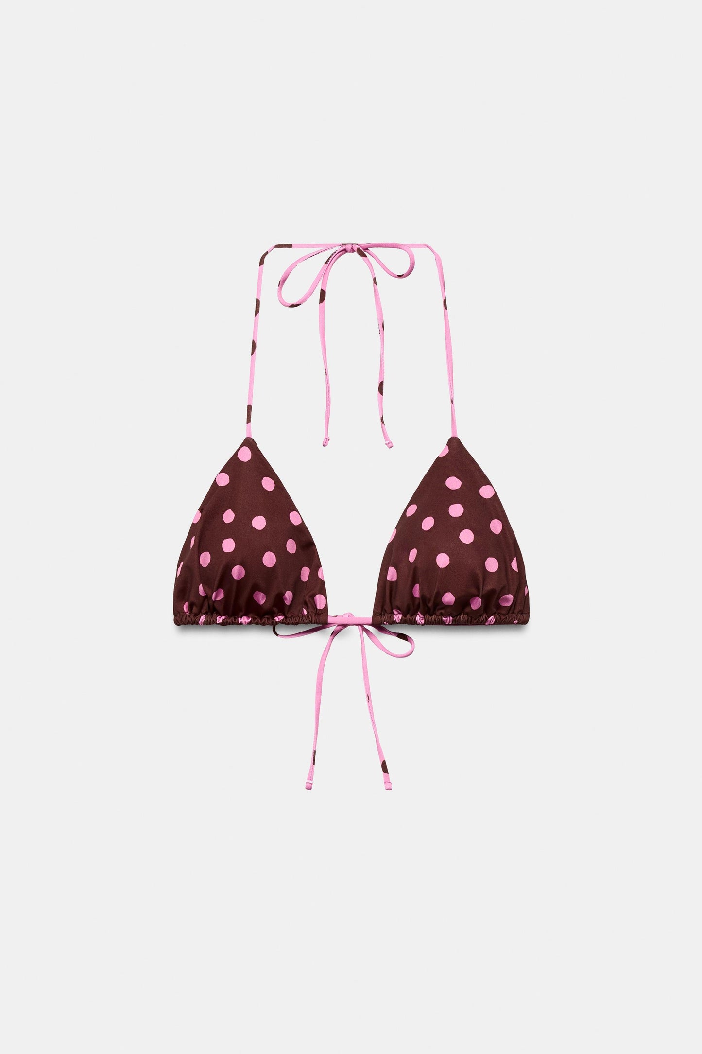POLKA DOT PRINT TRIANGLE BIKINI