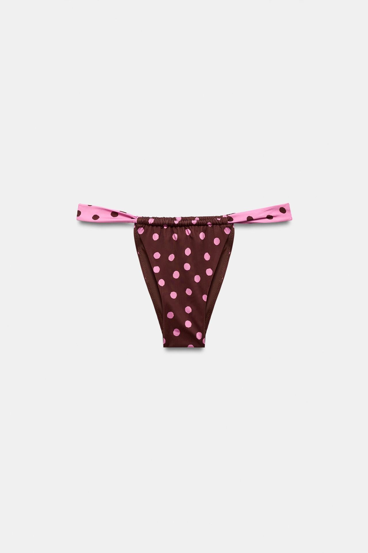 POLKA DOT PRINT TRIANGLE BIKINI