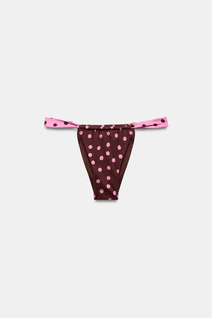 POLKA DOT PRINT TRIANGLE BIKINI