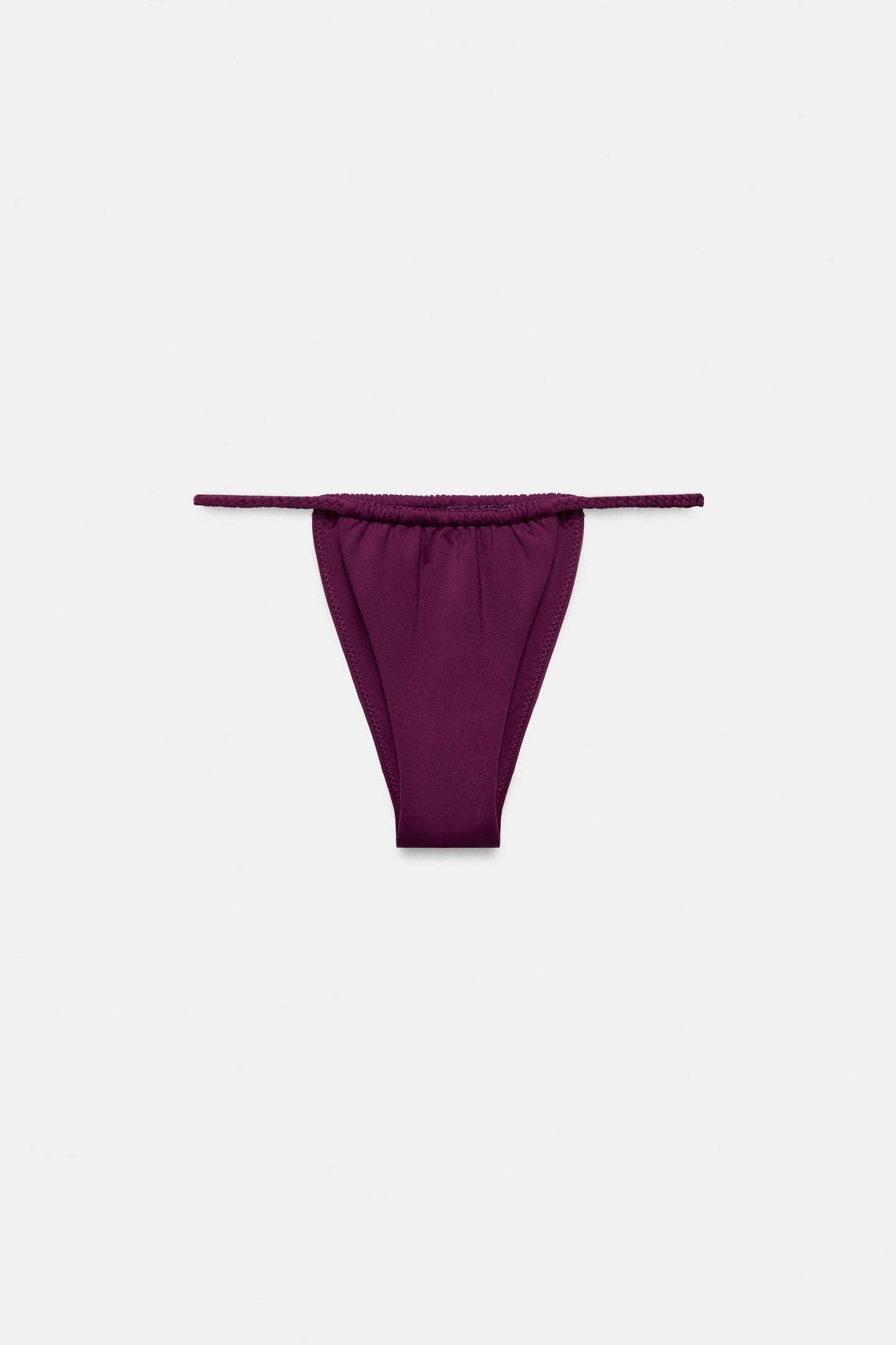 BRAIDED STRAP BANDEAU BIKINI SET