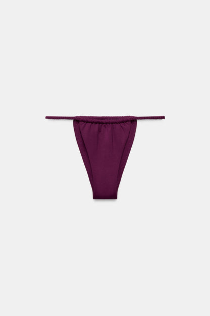BRAIDED STRAP BANDEAU BIKINI SET