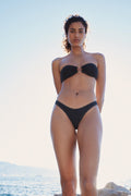 Black Bandeau Bikini Set, view 1 of 5