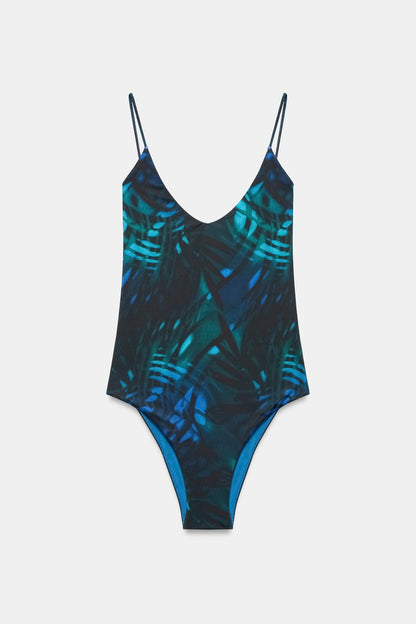 TROPICAL PRINT SWIMSUIT