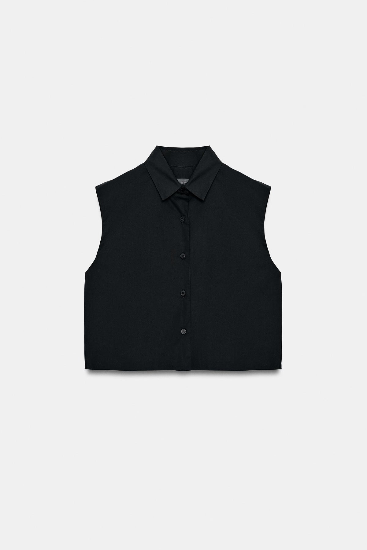 POPLIN TOP WITH VOLUMINOUS BACK