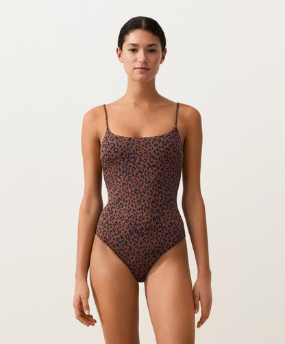 MAILLOT DE BAIN LÉOPARD ÉLÉGANT – COUPE SCULPTANTE