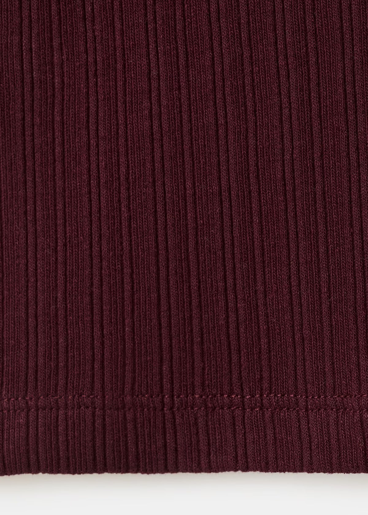 RIBBED T-SHIRT WITH BUTTON DETAILS