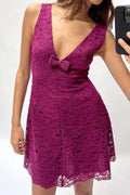 [A6] SHORT LACE DRESS
