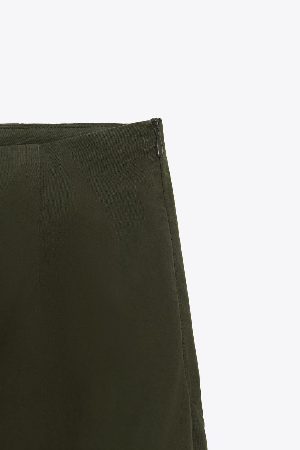 [B7] ASYMMETRIC MIDI SKIRT