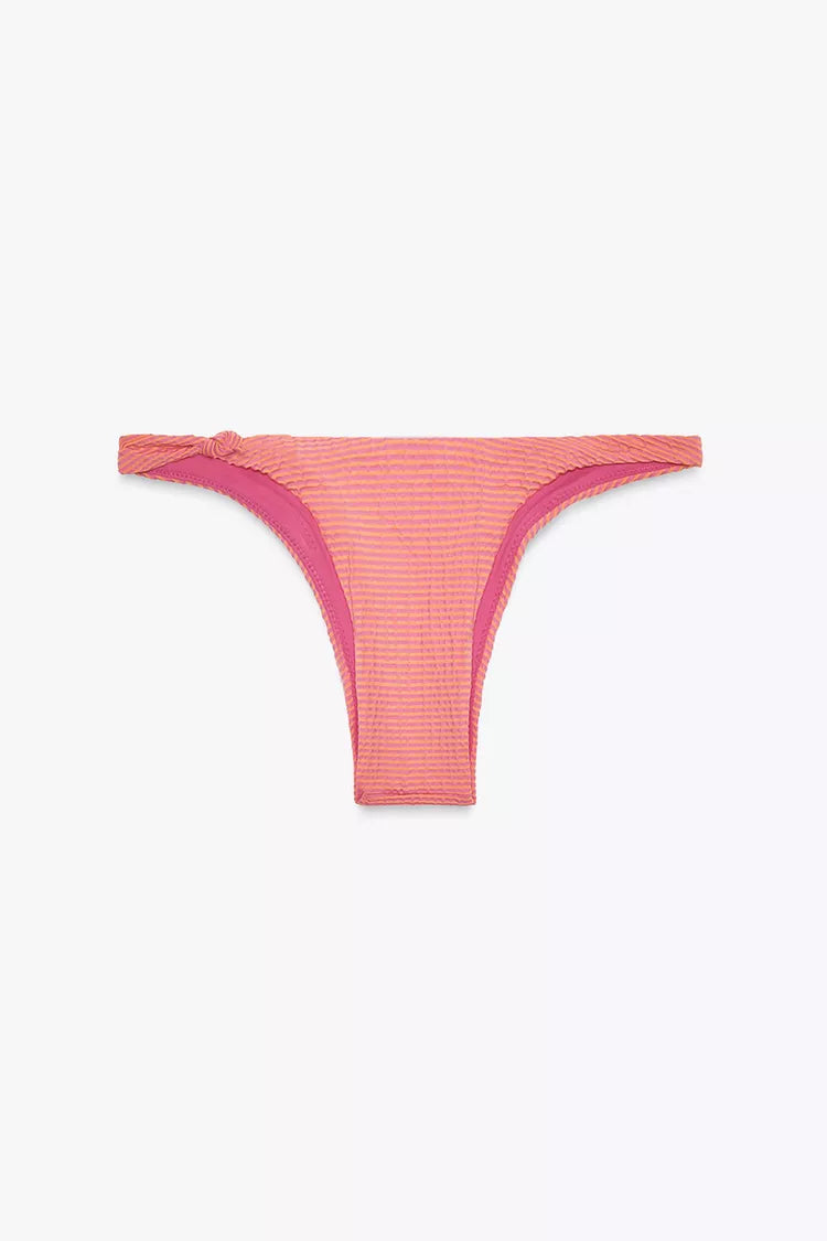 Pink Striped Bikini Set, view 6 of 7