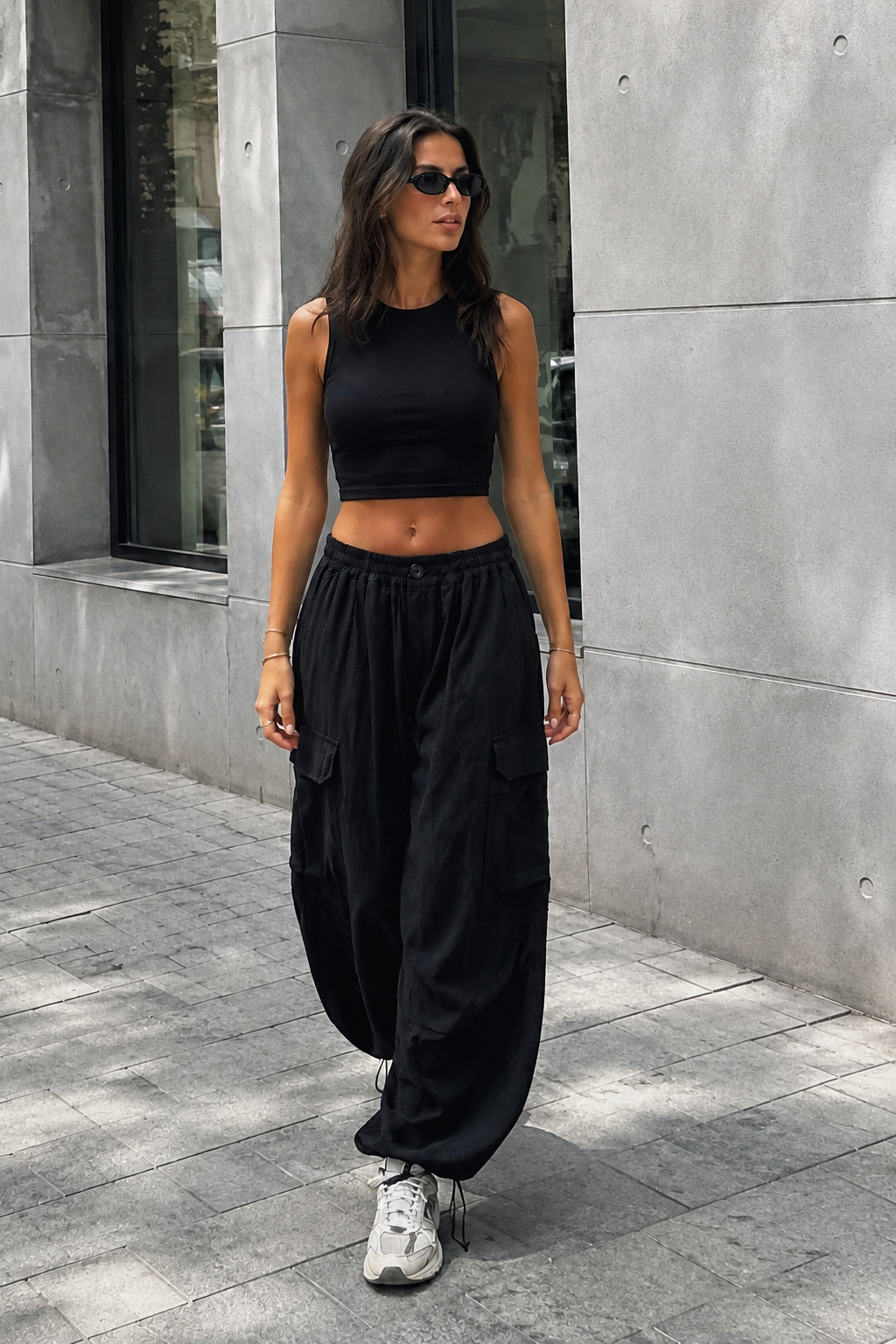 OVERSIZED CARGO PARACHUTE TROUSERS