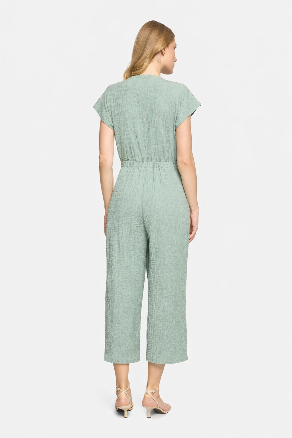 SOFT SAGE CROPPED JUMPSUIT