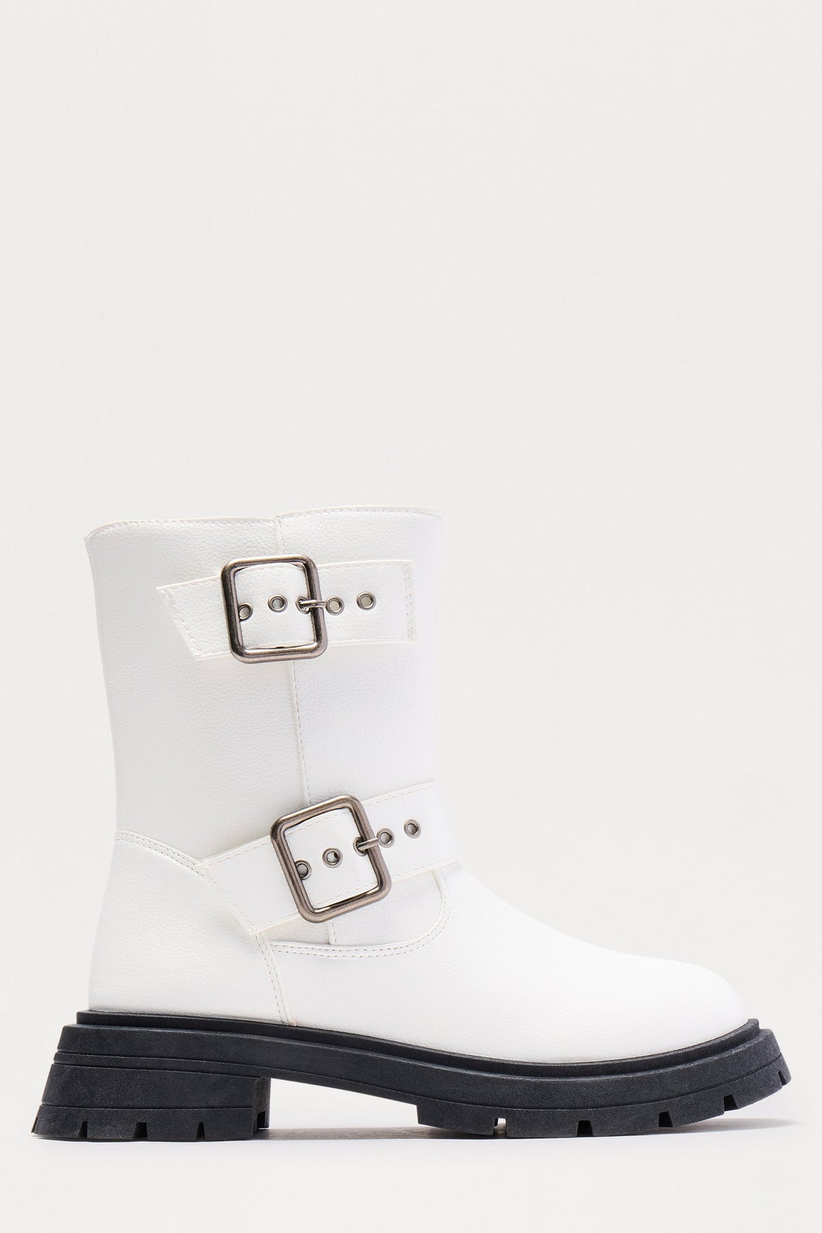 Osaka Buckle Boots - White - vue 1