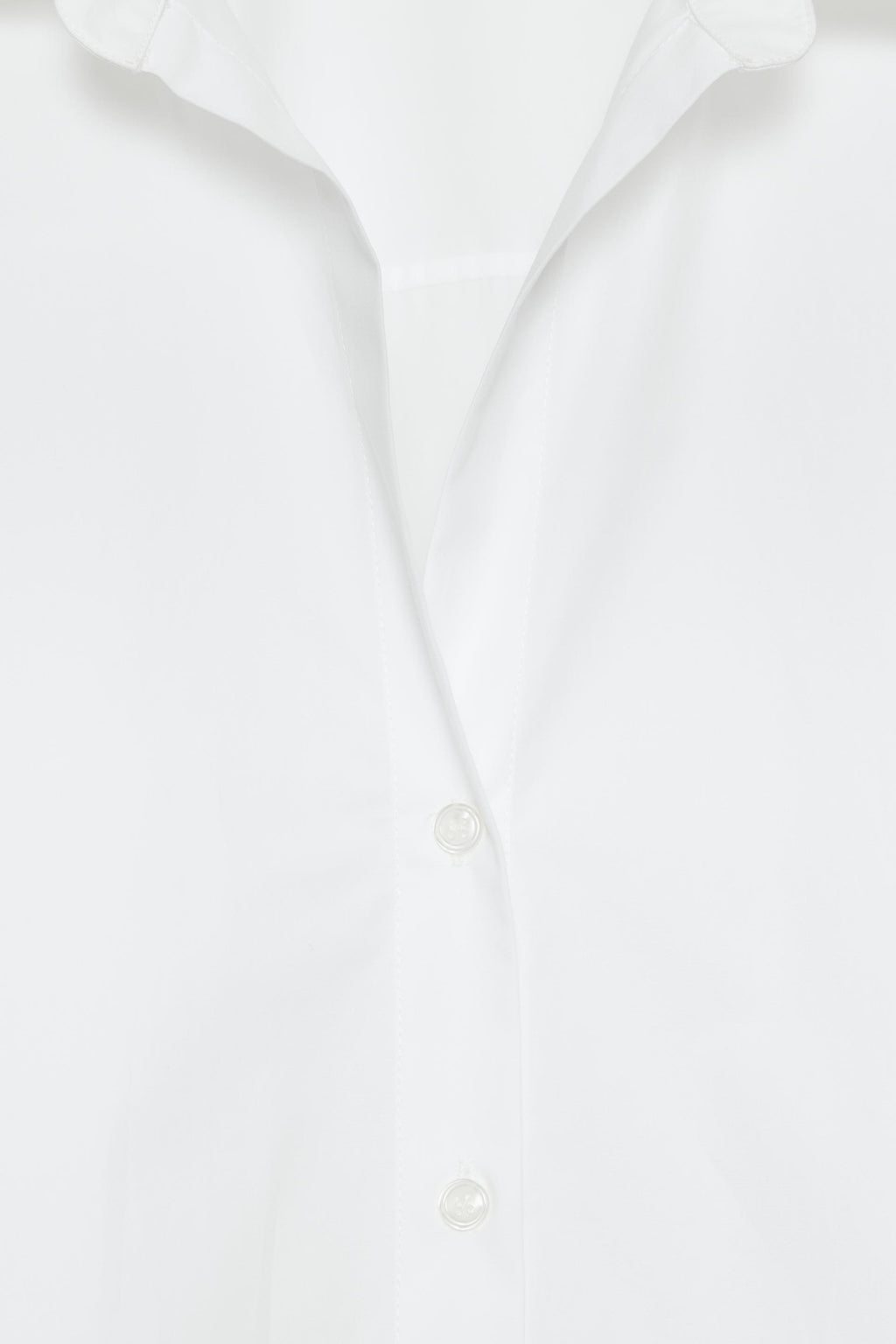 ZARA white basic poplin shirt – sleeve detail